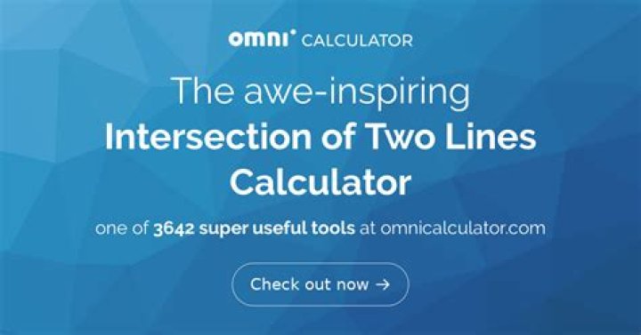 2 Lines Intersection Calculator