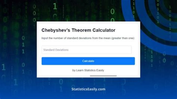 Chebyshevs Theorem Calculator
