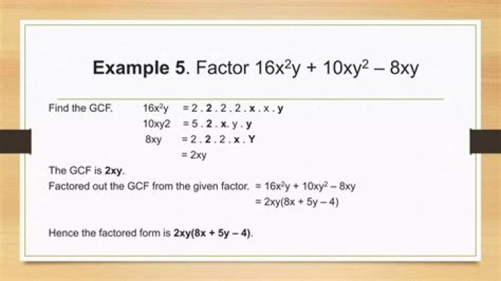GCF of 5 and 5