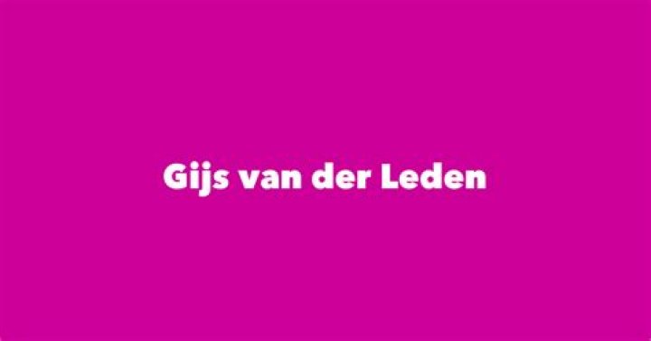 Gijs van der Leden