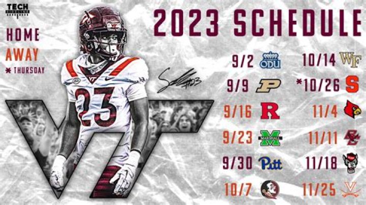 Virginia Tech 2024 Football Schedule: List of Opponents