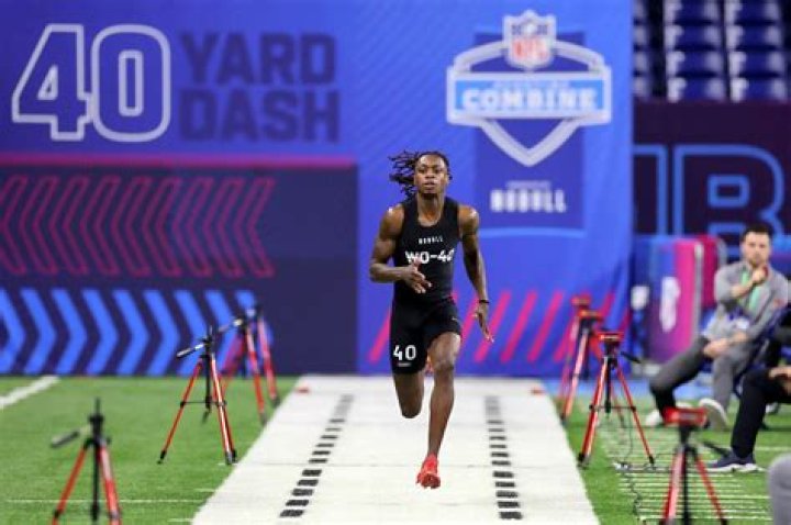What's the average 40-yard dash time for each NFL position? Looking at the Combine's famed workout